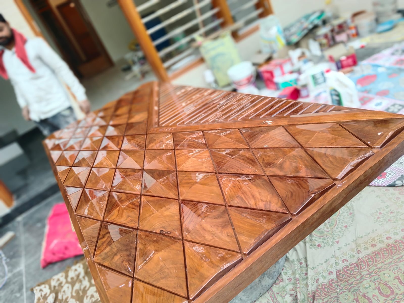 Door and wood finishing project
